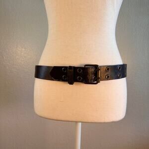 Vintage mudd brown leather belt